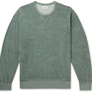 Hartford Cotton-Blend Terry Sweatshirt - Green